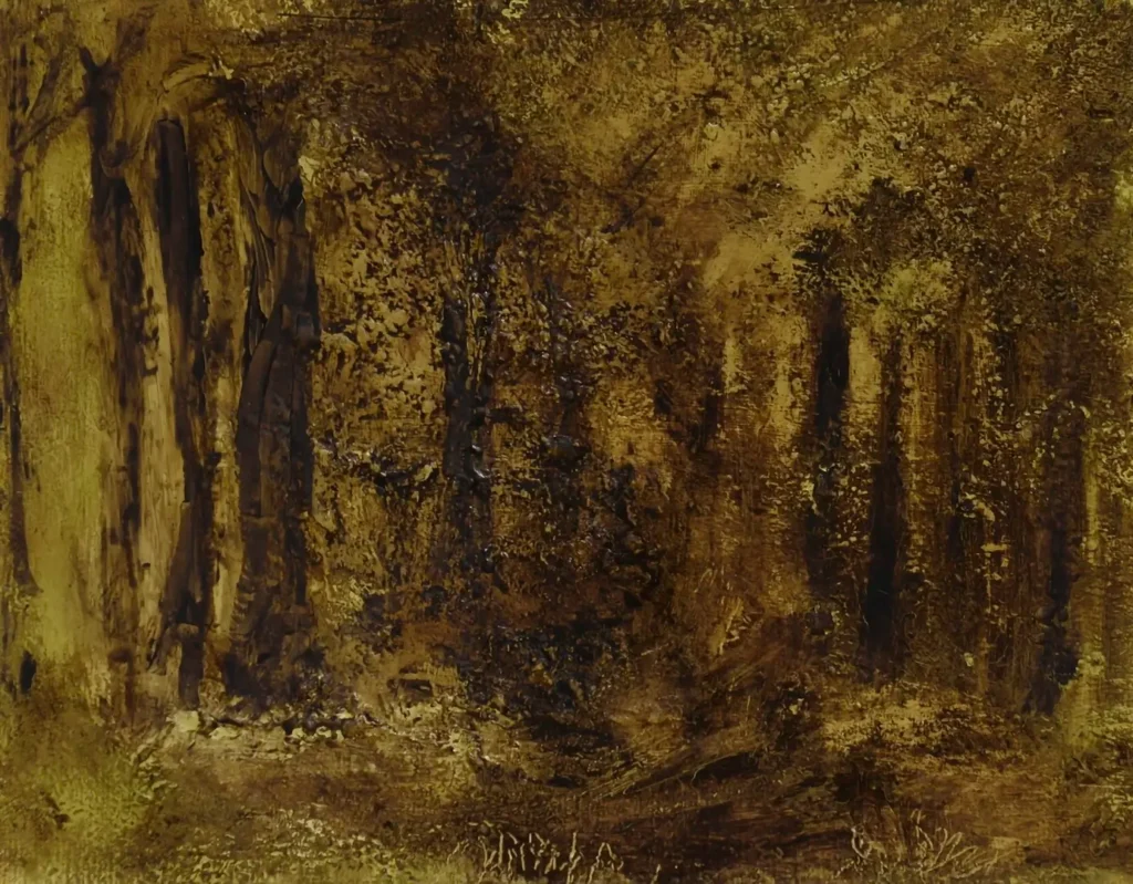 dipinto Luci nel bosco